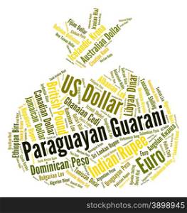 Paraguayan Guarani Representing Currency Exchange And Market