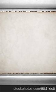 parchment paper and metal background texture