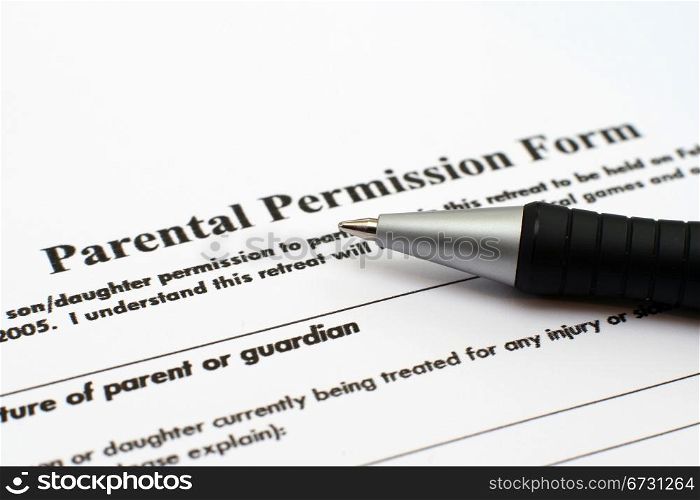 Parental permission form