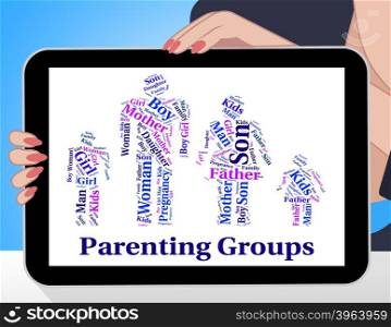 Parenting Groups Representing Mother And Child And Mother And Child