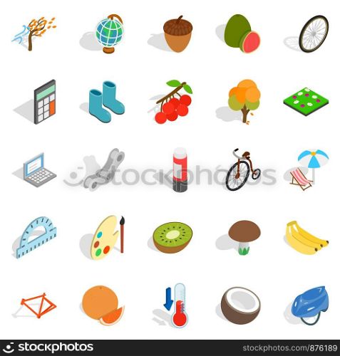 Parenting icons set. Isometric set of 25 parenting vector icons for web isolated on white background. Parenting icons set, isometric style