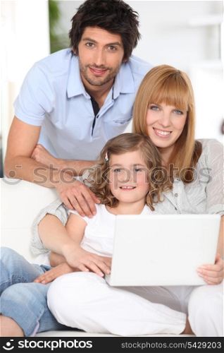 Parents and daughter