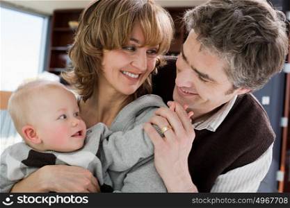 Parents and their baby