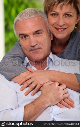 Parents hugging