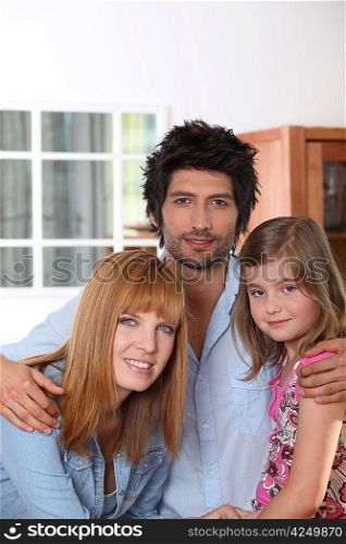 Parents with young daughter