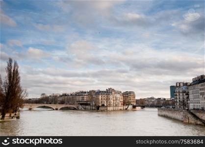 Paris and River Seine
