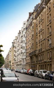 Paris. Street with parked cars