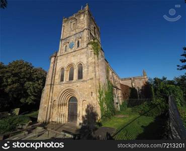 Parish and Priory Church of St Mary in Chepstow, UK. St Mary Church in Chepstow