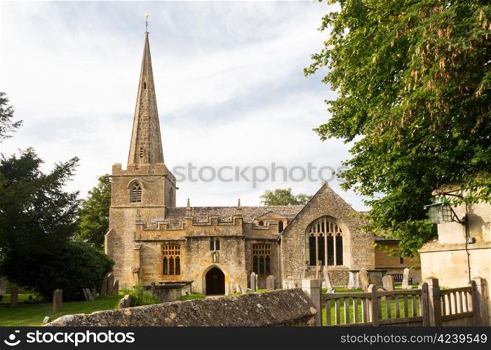 Parish Church of St Michael and All Angels in English Cotswolds