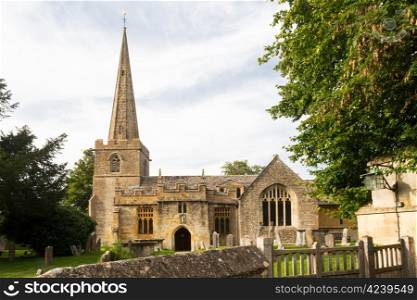 Parish Church of St Michael and All Angels in English Cotswolds