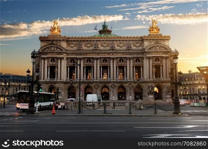 Parisian Grand Opera in the morning, France