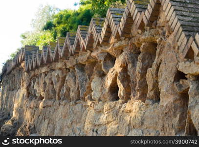 park guell tourist attractions in Barcelona Spain.