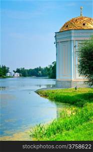 park in the suburbs of St. Petersburg, the city of Pushkin