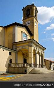 parking church albizzate varese italy the old wall terrace bell tower