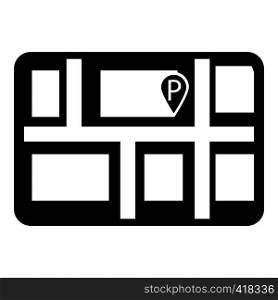 Parking icon. Simple illustration of parking vector icon for web. Parking icon , simple style