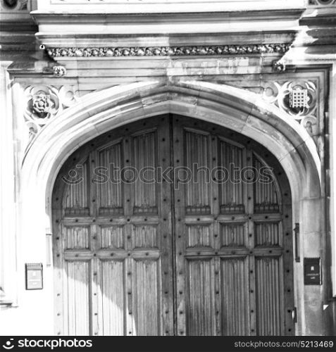 parliament in london old church door and marble antique wall