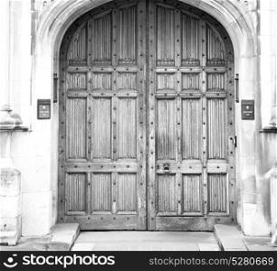 parliament in london old church door and marble antique wall