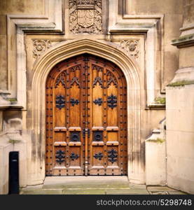 parliament in london old church door and marble antique wall