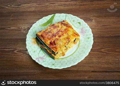 Parmigiana di zucchine - Italian casserole of zucchini and cheese