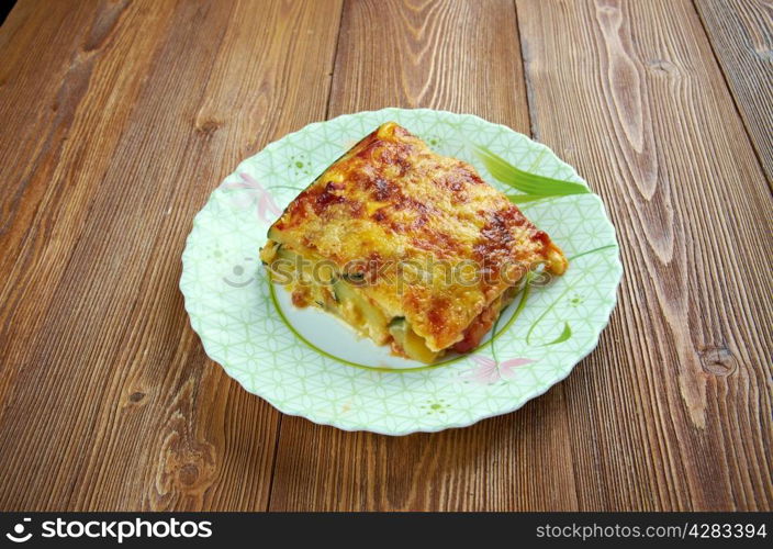 Parmigiana di zucchine - Italian casserole of zucchini and cheese