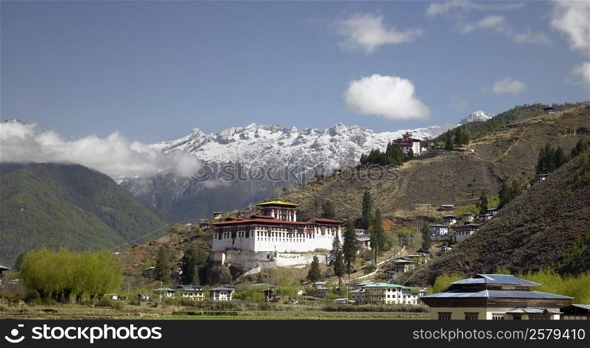Paro Dzong Buddhist Monastery in the Kingdom of Bhutan.