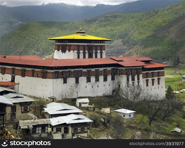 Paro Dzong Buddhist monastery in the Kingdom of Bhutan.