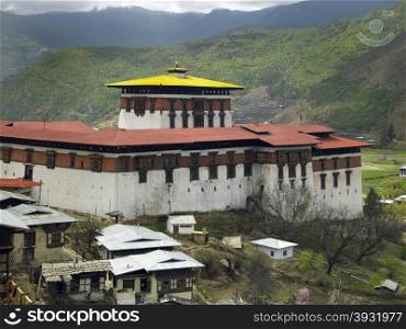 Paro Dzong Buddhist monastery in the Kingdom of Bhutan.