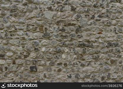 part of a old pebble wall, for background or texture.
