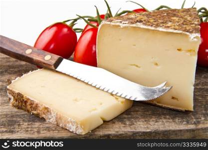 part of aged italian cheese