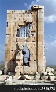 Part of facade in Pasargadae, Iran