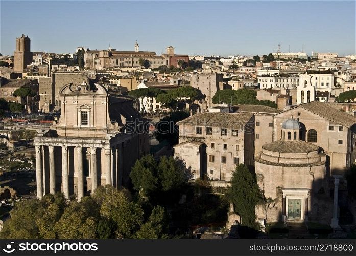 part of the famous Forum Romanum in the city centre of Rome