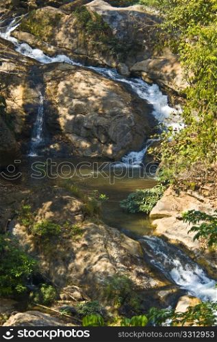 part of the Mae Sa Waterfall near Chiang Mai