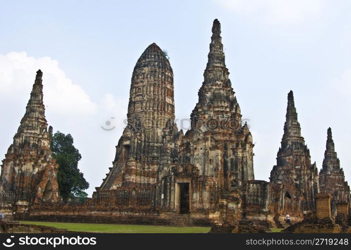 part of the ruin of Wat Chaiwattanaram in Ayutthaya