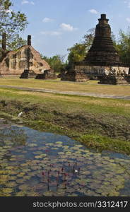 part of the ruin of Wat Chedi Si Hon in Sukhothai