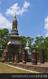part of the ruin of Wat Traphang Ngoen in Sukhothai