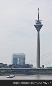 part of the skyline of the german city Duesseldorf