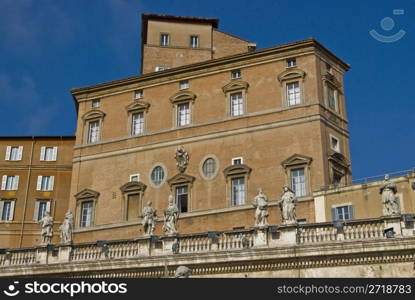 part of the vatican palace housing the famous museum