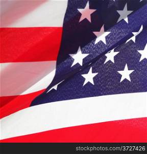 Part of USA Flag close-up