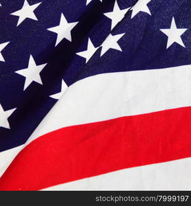 Part of USA Flag close-up