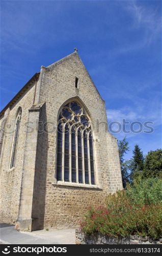 Parthenay ancient gothic church, Poitou-Charentes, France