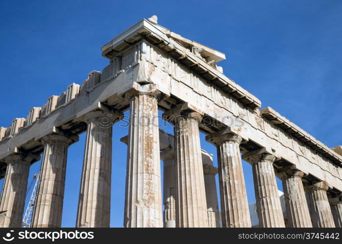 Parthenon on the Acropolis in Athens, Greece