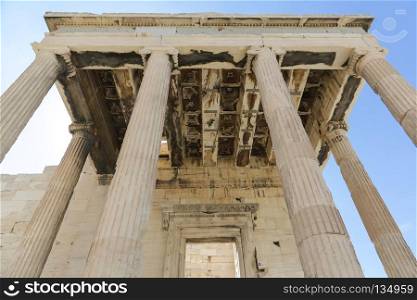 Parthenon on the Acropolis. The Parthenon at the Acropolis in Athens, Greece
