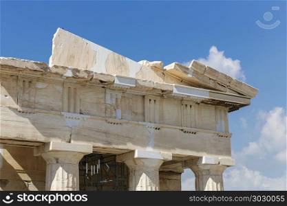 Parthenon on the Acropolis. The Parthenon at the Acropolis in Athens, Greece