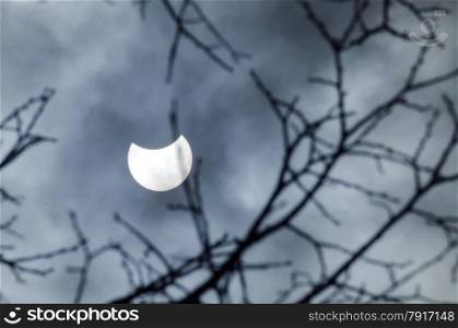 Partial Solareclipse march 20, 2015 - view from Sofia, Bulgaria, Europe