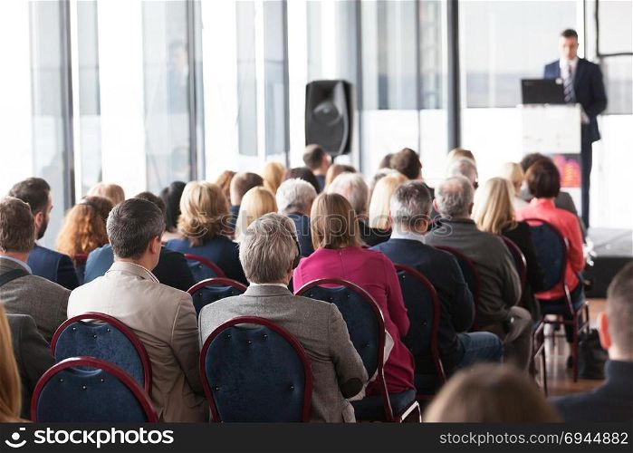 Participants at the business or professional conference