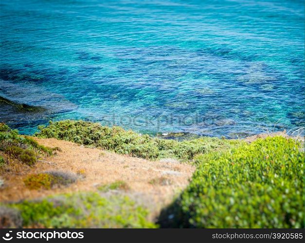 Particular of sea water in west coast of Sardinia -Arbus - Green Coast