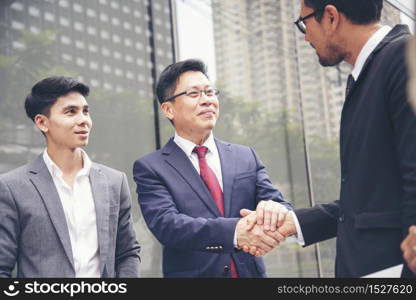 Partner Business Trust Teamwork Partnership. Industry contractor fist bump dealing mission business. Mission team meeting group of People Fist bump Hands together. Business trust teamwork Concept