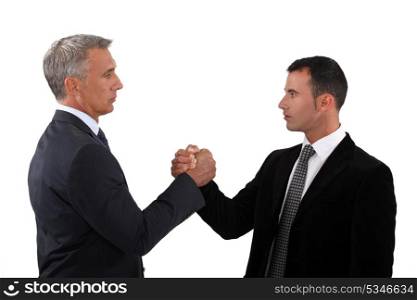 Partners handshaking
