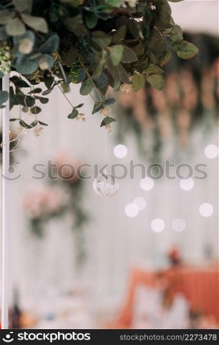 Parts of the decoration of the wedding hall.. Photos of the hall decoration elements 3836.