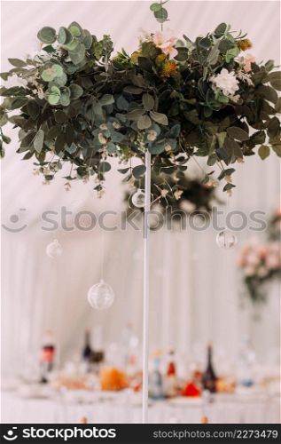Parts of the decoration of the wedding hall.. Photos of the hall decoration elements 3837.